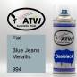 Preview: Fiat, Blue Jeans Metallic, 994: 400ml Sprühdose, von ATW Autoteile West.